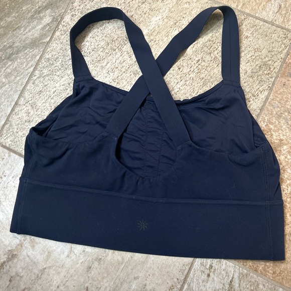 Athleta Warrior Longline Bra Navy - Picture 3 of 4